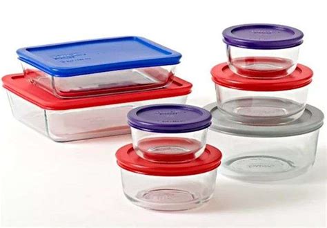 Pyrex Simply Store Glass Food Storage Container Set 14pc Dutch Goat