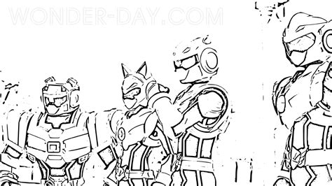 Miniforce Coloring Pages Printable