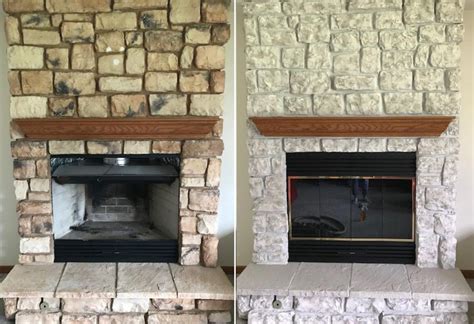 Painting A Stone Fireplace Guide How To Paint A Fireplace Reverasite