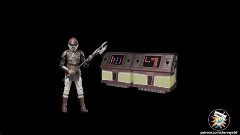 Star Wars Jabbas Palace Consoles For Action Figure Dioramas 3d Model 3d