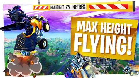 Flying To Max Height In Fortnite Youtube