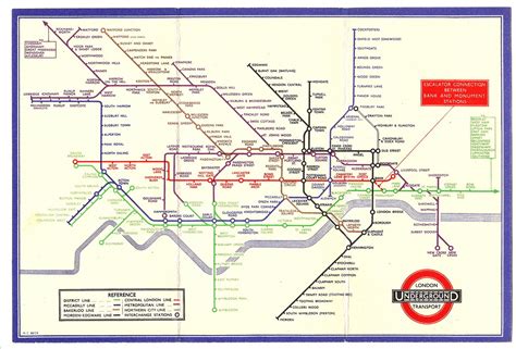 1934 London Undergound Tube Map Designed By Harry Beck Flickr