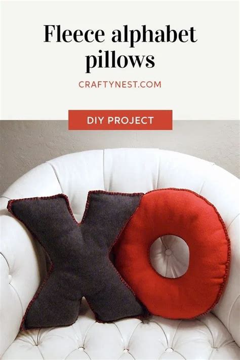 Camp Craft Diy Fleece Alphabet Pillows Crafty Nest In 2023 Letter
