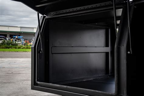 Buy 1800mm Flat Aluminium Ute Canopy Dog Box Black Online