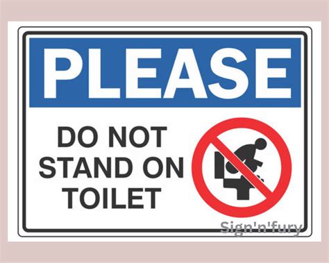Please Do Not Stand On Toilet Signage A4 Size Lazada Ph
