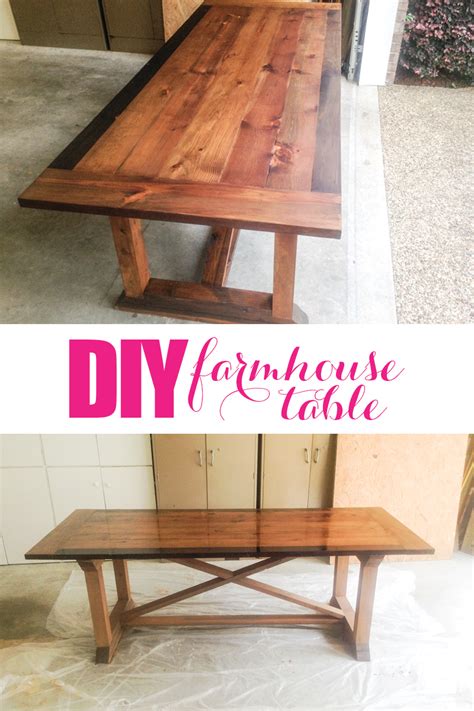 Sara on september 28, 2018. DIY Farmhouse Table - with tips from Grandy