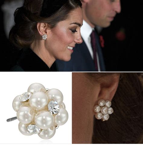 Kate Middleton Pearl Cluster Earrings Find A Replikate Style On Amazon