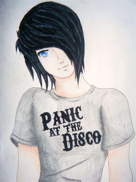 Anime Guy Emo Drawing Art Clipart Image Clipart Anime Chibi Anime Art Anime Guy Blue Hair