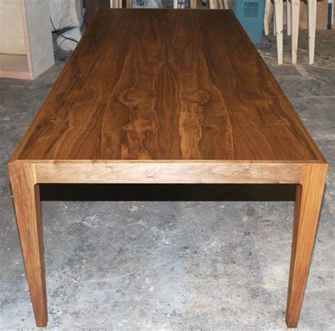 Parsons Table In Solid Bookmatched Walnut Made To Order By Petersen