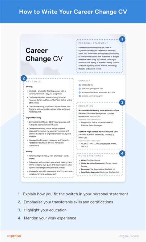 Career Change Cv How To Write A Convincing One 9 Examples