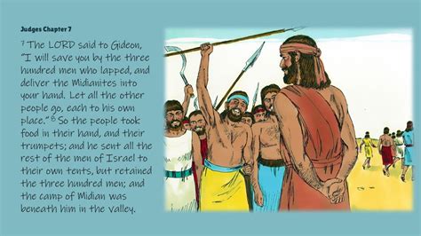 Gideons Battle With The Midianites Pnc Bible Reading Illustrated