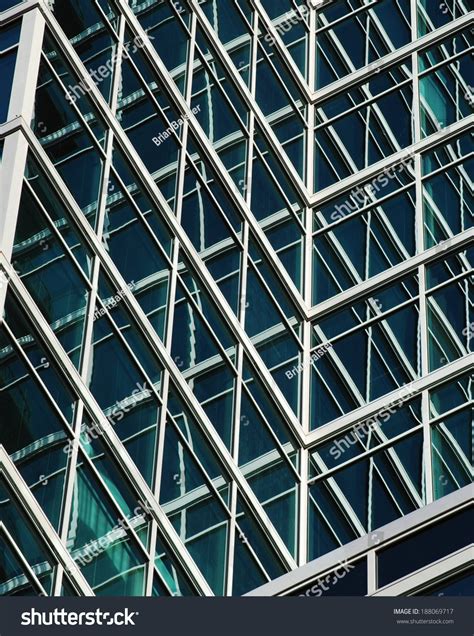 Facade Of Multiple Glass Office Building Windows Stock Photo 188069717