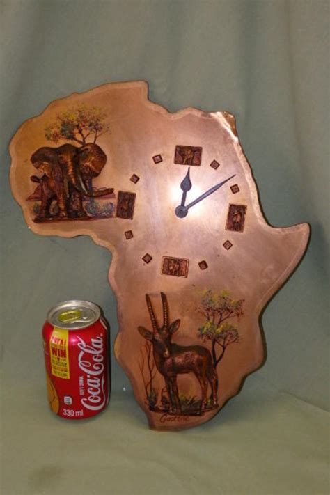 Other Clocks An Awesome Vintage Copper Faced Africa