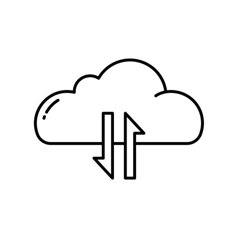 Data Traffic Icon On Cloud Computing 17112067 Vector Art At Vecteezy