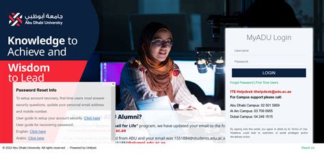 Abu Dhabi University Student Portal Login Myadu Secure Login Olduvai