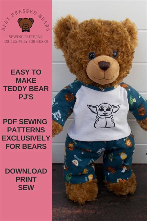 Easy To Make Teddy Bear Clothes Teddy Bear Sewing Pattern Teddy Bear