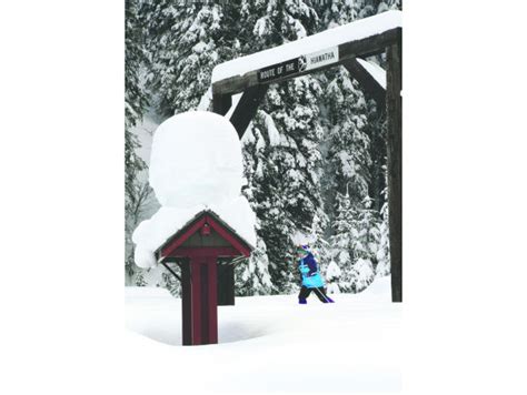 Knee Deep Snow Near Lookout Pass Offers Winter Playground Outdoors