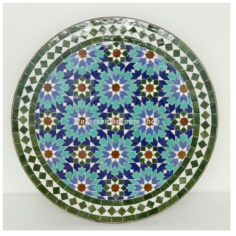 Moroccan Mosaic Table Handcrafted Round Moroccan Table Etsy
