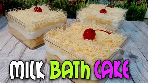 Rasanya seperti perpaduan antara bolen pisang dan egg tarts atau pie susu. RESEP KEKINIAN MILK BATH CAKE | By Yani Cakes #219 - YouTube