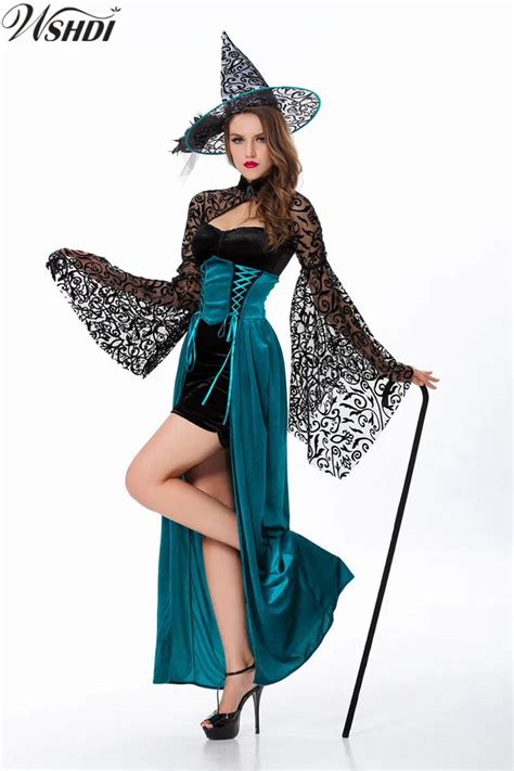 high quality witch costume deluxe adult womens magic moment costume adult witch halloween fancy