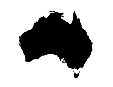 Blank Australia Map Printable Tims Printables