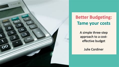 Better Budgeting: Tame Your Costs | School Financial Success