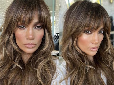 Jlo Just Debuted A New Full Bang Hair Transformation