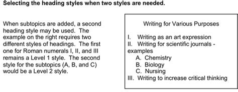 Effective wording of headings (2 paragraphs). APA Format Part II