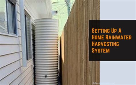 Setting Up A Home Rainwater Harvesting System Shl