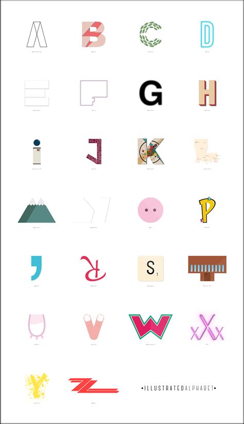 In alphabet tracing worksheets, you will see many forms of them. Illustrated Alphabet on Behance