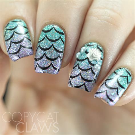 Copycat Claws Mermaid Nail Stamping