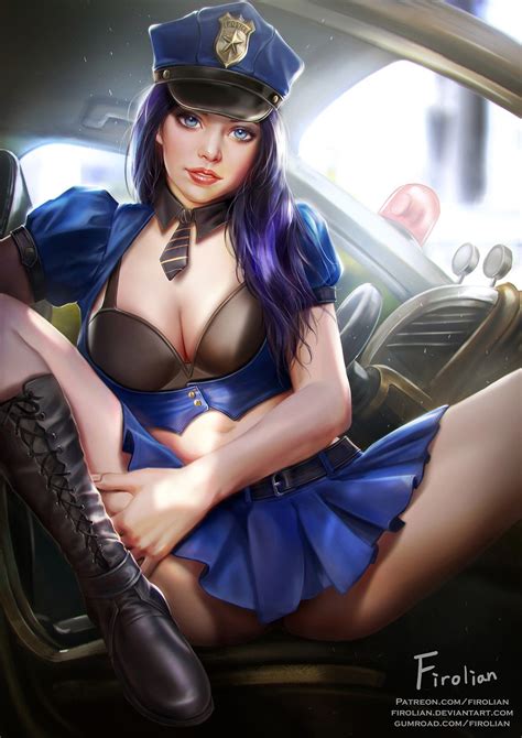 Sexy Officer Caitlyn Wallpapers Fan Arts League Of Legends Lol Stats