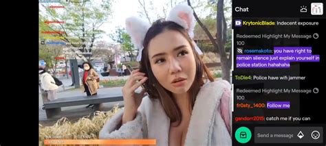 Sg Twitch Streamer Kiaraakitty Stopped By Police For Having Her Boobs Out