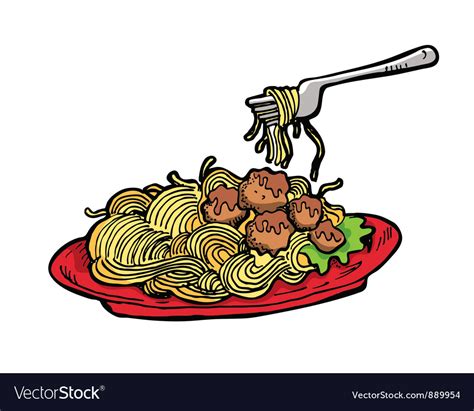 Images Of Spaghetti And Meatballs Cartoon Picture