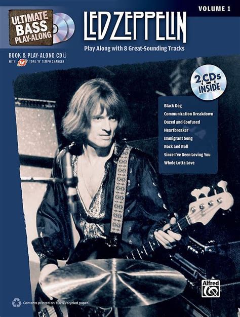 Ultimate Bass Play Along Led Zeppelin Volume 1 Play Along Reverb