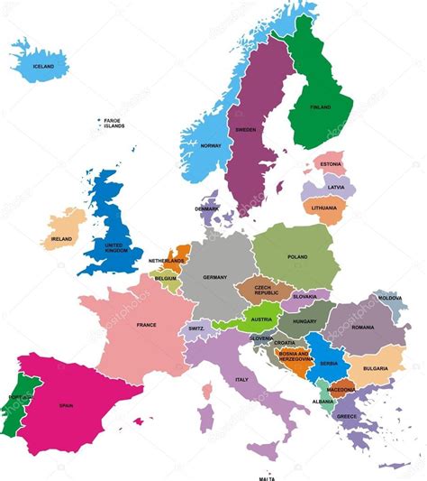 Europe Map Stock Vector Image By ©pepeemilio2 36978467