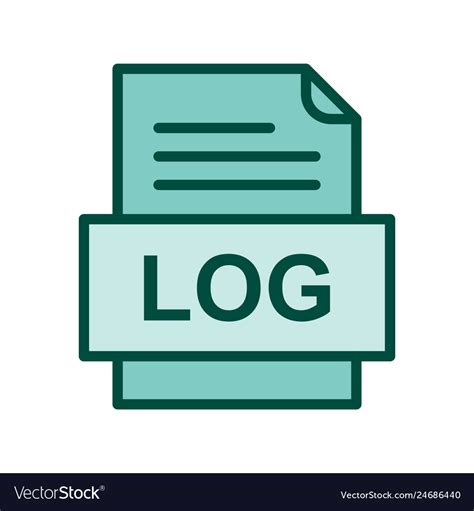 Log File Document Icon Royalty Free Vector Image