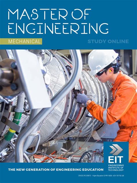 Eit Masters Engineering Mechanical Mme Brochure Pdf Engineer