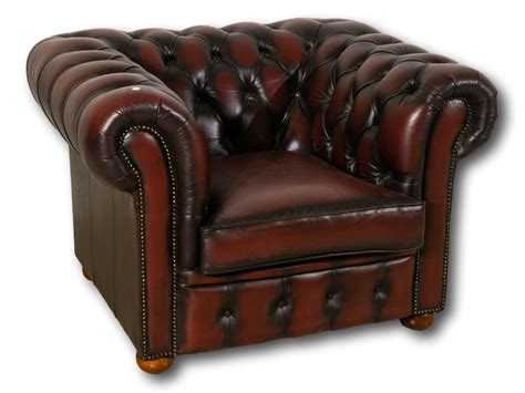 Sold Price A Single Vintage Leather Chesterfield Sofa Chair 74 X 108