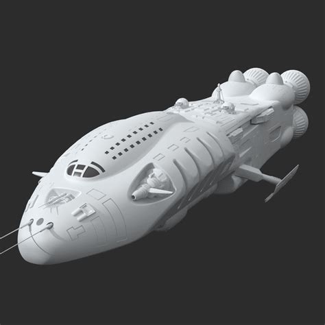 Futuristic Spaceship Free Download Free 3d Model By F