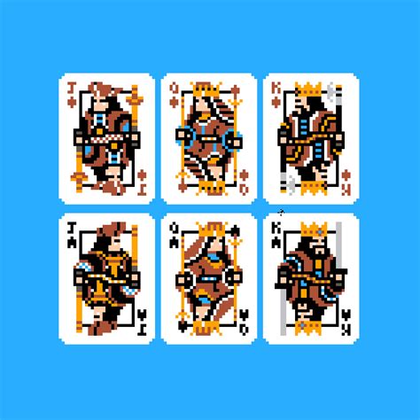 Artstation 8bit Deck Pixel Art Playing Card Deck