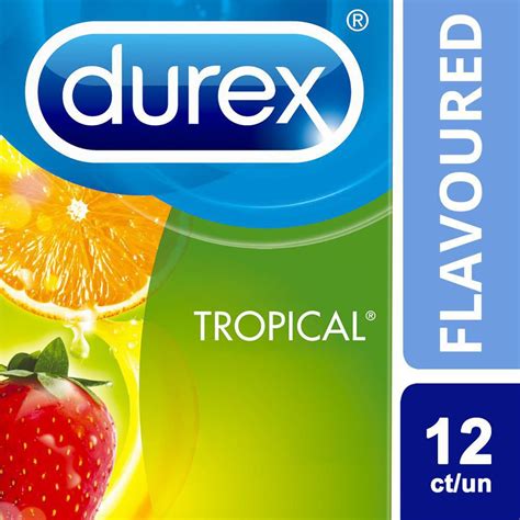 Durex Condoms Tropical Flavours And Colours Lubricated Walmart Canada
