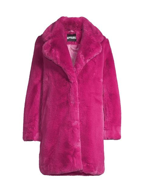 Womens Pink Fur Coats Many On Sale Now At Editorialist