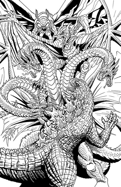 Páginas para imprimir y colorear gratis de una gran variedad de temas, que puedes imprimir y colorear. Dibujo para colorear Godzilla : Godzilla 2