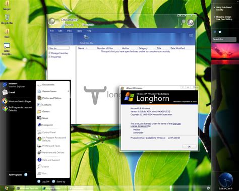 Desktop Compositing Microsoft Longhorn