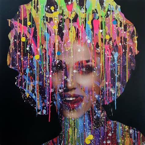 Pop Art Face 9 By Wojtek Babski 2021 Painting Acrylic Collage On