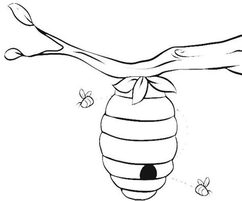 Beehive Coloring Page At Free Printable Colorings