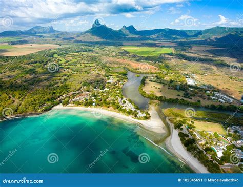 Aerial View Of Mauritius Island Stock Image Image Of Panoramic Place