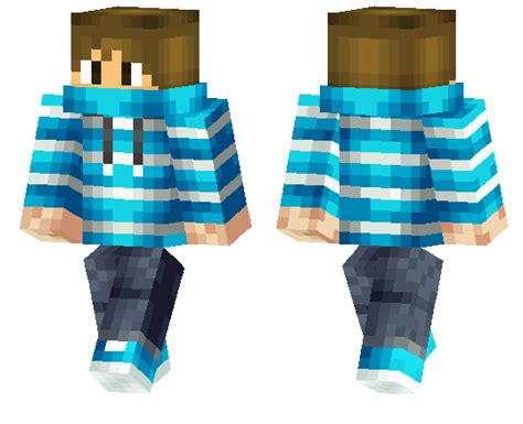 Blue And White Stripes Minecraft Pe Skins