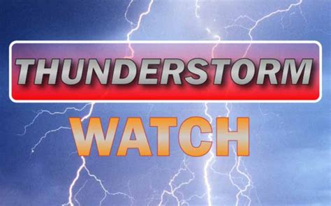Severe Thunderstorm Watch Issued Until 8 Pm